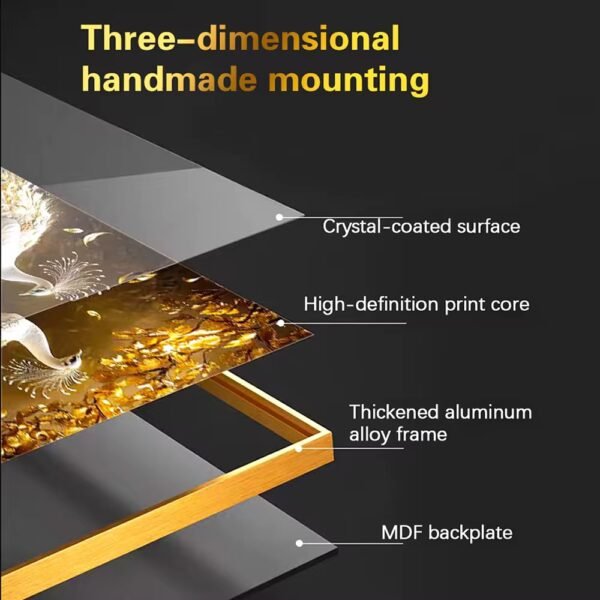 IMG_0959 Cadre Décoratif Abstrait Cristal Diamant – 46 x 60 cm | Style Moderne et Élégant