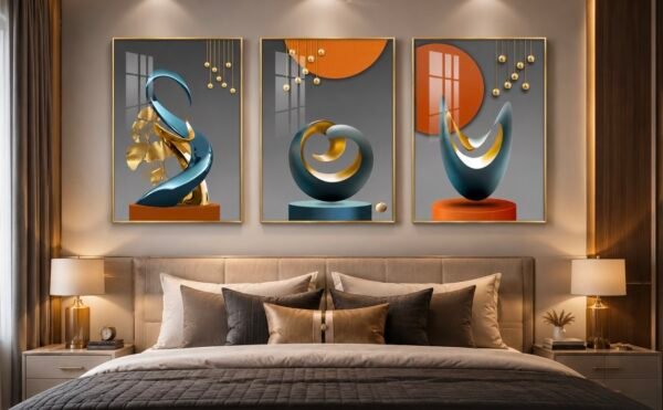 Screenshot Art Mural Cristal Porcelaine en Diamant – Collection Abstraite Luxe Moderne | 45x 60 cm