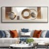 Cadre Décoratif Abstrait Luxe – 60 x 40 cm | Cristal Porcelaine