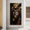 Cadre Décoratif Femme Africaine Élégance Royale – 60 x 120 cm