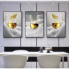 3 pieces art mural cadre décoration en Cristal porcelaine en diamant 50x70 cm