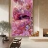 aff01810-f356-11f0-97db-41c9242e5572 Cadre Rose Très Élégant en Cristal et Porcelaine