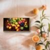 Panorama de Fruits Frais – Cadre Décoratif en Cristal Porcelaine 60 x 120 cm