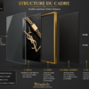 1 PCS  Art Éméral – Inspiration Yves Saint Laurent – Cadre Décoratif en Cristal Porcelaine 50 × 70 cm – Art Mural Luxe