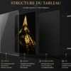 1126207E-5ED2-4C30-99D9-DBD8FA1C417F Art Éméral – Tour Eiffel Noire et Or – Cadre Décoratif en Cristal Porcelaine 50 × 70 cm – Encadrement Doré ou Noir – Art Mural Moderne