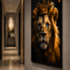 1823395C-5D43-4C87-B916-D919E0E83E5D Lion Royal – Tableau décoratif sur toile canevas | 60 × 120 cm