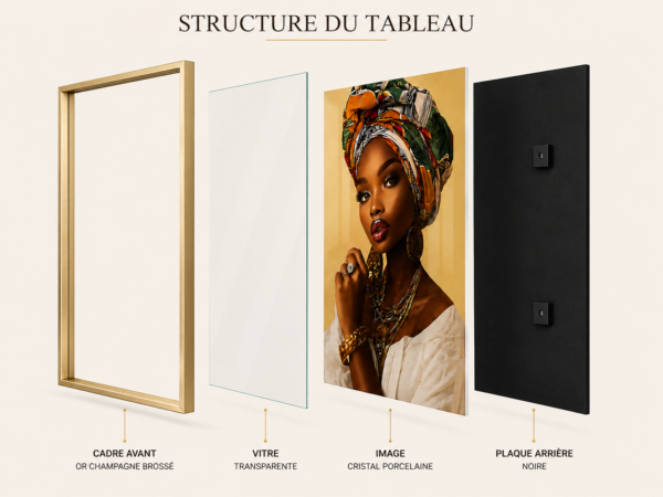 26B3C076-C395-4E3A-AF26-3F183CE76F0F Élégance Intemporelle – Cadre décoratif en cristal porcelaine | 50 × 70 cm