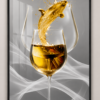 28C20807-E136-439E-91D6-E9E6F813206F Cadre Art Mural – Verre & Ambiance Dorée | Cristal Porcelaine | Salle à manger | 50 × 70 cm