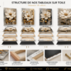 Ensemble de 3 Tableaux Floraux sur Toile – Fleur Blanche Élégante | Décoration Murale Moderne | 50 × 70cm | RithDecor
