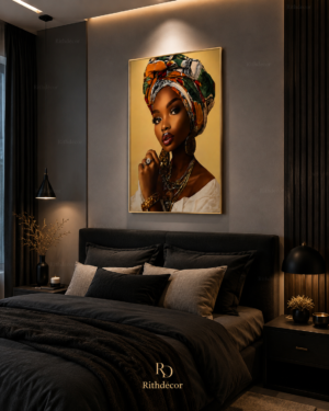 Élégance Intemporelle – Cadre décoratif en cristal porcelaine | 50 × 70 cm