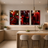 5EBC3D17-A83B-4E82-998D-8B8F2C606163 Ensemble de 3 Tableaux Toile Canvas – Ambiance Romantique Rouge | Décoration Murale Moderne – 50 × 70 cm