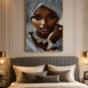 1 PCS Art Mural – Cadre Décoratif en Cristal Porcelaine 50 × 70 cm – Encadrement Noir ou Doré – Art Mural de Luxe