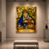 63672AF1-A124-4958-A6C8-1FE8055FDABC Cadre décoratif Ezili Fréda – Cristal Porcelaine – 45 × 60 cm – Encadrement Doré