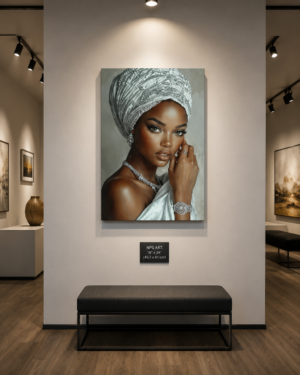 690635C2-C37B-432A-8E9A-618C8F63BFF6 Pièce d’art mural élégance africaine – Tableau sur toile (Canvas) – 18 × 24 pouces – Prêt à accrocher