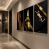 7B37CA02-9F94-4026-9BE8-4C5A6691C60D Élégance Parisienne – Ensemble de 3 Tableaux Décoratifs sur Toile | Style Luxe Noir & Or | 18 × 24 pouces | RithDecor