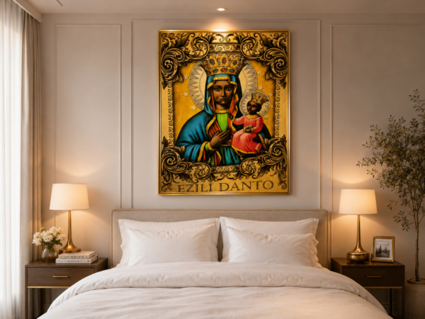 1 PCS Cadre de décoration Ezili Danto – 45 × 60 cm – Tableau Cristal Haute Définition
