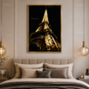 B0696B53-62B8-4CA6-8108-DF6382B427E6 Art Éméral – Tour Eiffel Noire et Or – Cadre Décoratif en Cristal Porcelaine 50 × 70 cm – Encadrement Doré ou Noir – Art Mural Moderne