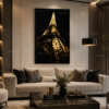 B14B7FC2-DCB4-4AF4-A1C2-9C552C75C028 Art Éméral – Tour Eiffel Noire et Or – Cadre Décoratif en Cristal Porcelaine 50 × 70 cm – Encadrement Doré ou Noir – Art Mural Moderne