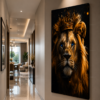 DF30551A-9885-432B-BD88-87A49F839491 Lion Royal – Tableau décoratif sur toile canevas | 60 × 120 cm