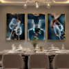 F5E84826-6509-4F27-9745-2D2CBC0B031A Ensemble de 3 Cadres Décoratifs Modernes – Verres à Vin en Cristal Porcelaine – 50 × 70 cm