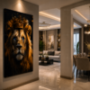 FB7128C0-5B66-4CF1-BE2C-E04B2F4E8183 Lion Royal – Tableau décoratif sur toile canevas | 60 × 120 cm