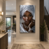 FBF60CDF-4F27-4B22-B91F-0C56F28B28A8 Art mural Femme Africaine Élégante – Tableau sur Toile (Canvas) | Décoration Murale Moderne | 60 × 120 cm | Rithdecor
