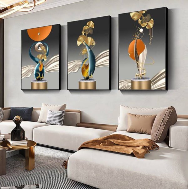 Ensemble de 3 Pièces Art Mural