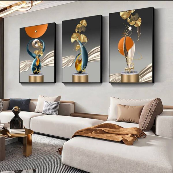 Ensemble de 3 Pièces Art Mural