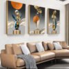 Ensemble de 3 Pièces Art Mural