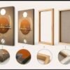 Screenshot Ensemble de 3 tableaux muraux – Collection Art Mural Abstrait – Canvas Premium – 50 × 70 cm