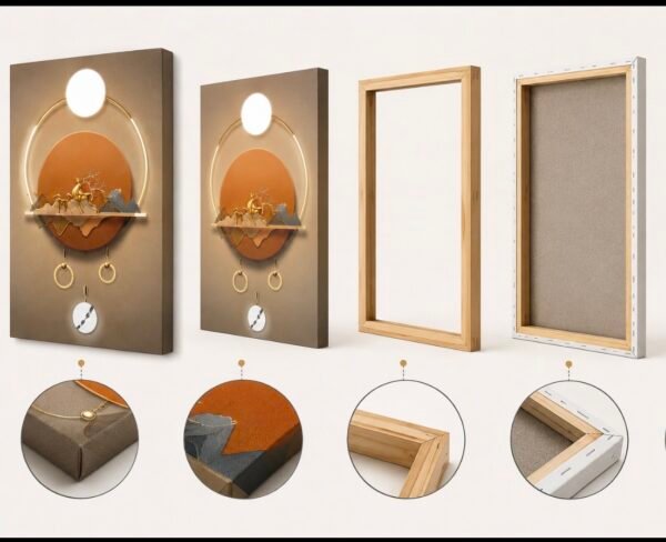 Screenshot Ensemble de 3 tableaux muraux – Collection Art Mural Abstrait – Canvas Premium – 50 × 70 cm