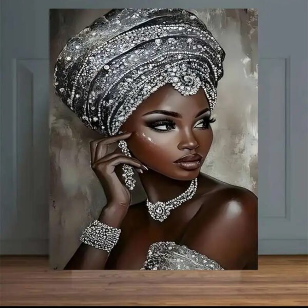 IMG_6214 Art Mural Élégance Africaine – Toile Canvas 18 × 24 po – Prêt à accrocher