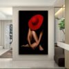 IMG_6455 Mystère Écarlate – Cadre décoratif en cristal porcelaine | 50 × 70 cm