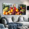 IMG_6543 Cadre Décoratif Fruits & Vin – Art Mural Cuisine | Cadre en Bois | Décoration Murale Moderne | 60 × 120 cm | Rithdecor