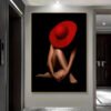 IMG_8050 Mystère Écarlate – Cadre décoratif en cristal porcelaine | 50 × 70 cm